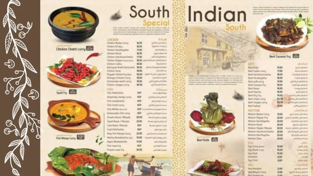 Keerthi Restaurant Menu and cuisine options